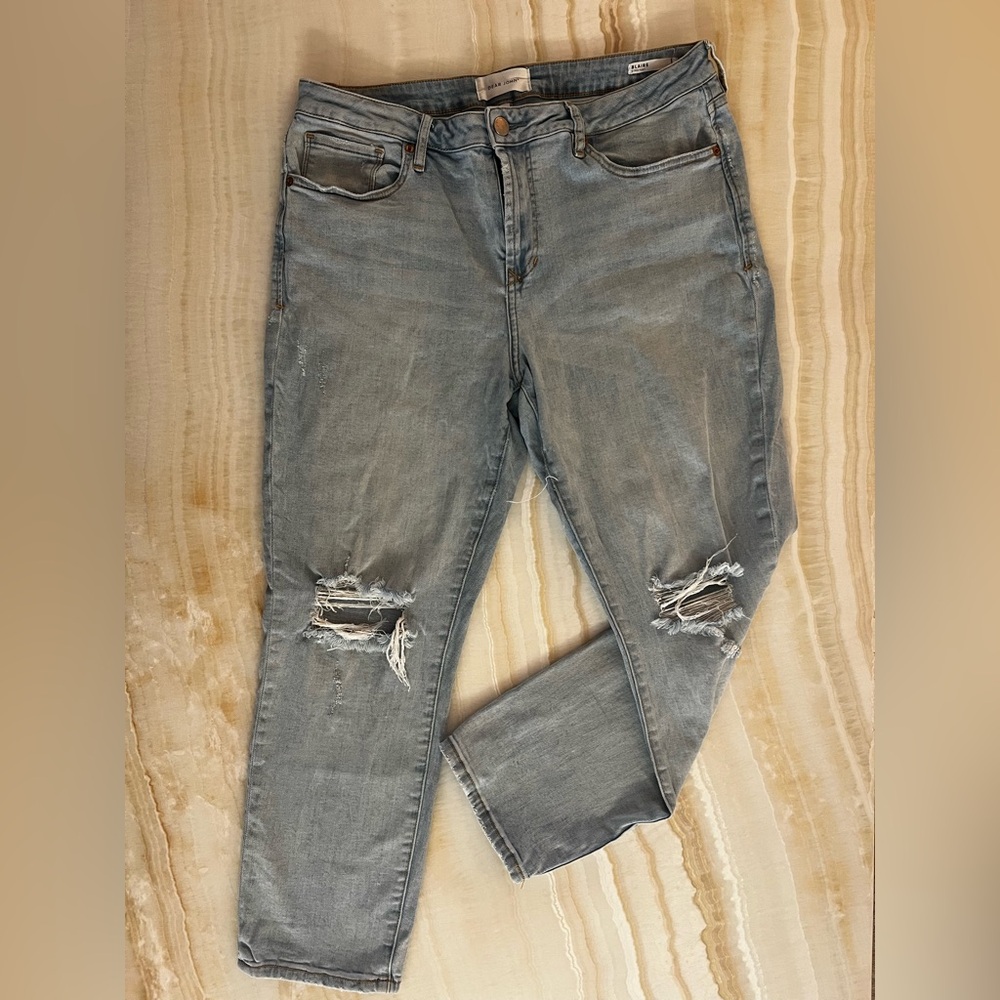Dear John Blair Straight Jeans Light Wash Distressed Size 32